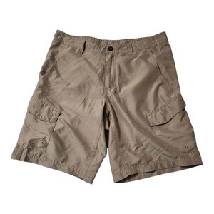 Magellan Outdoors Shorts Khaki Water Repellent Cargo Style Mens Size 30
